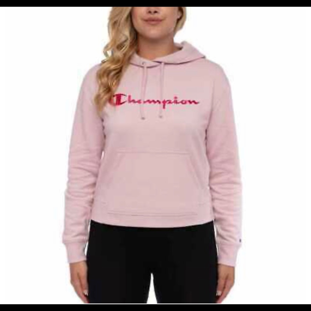 Pink Champion Hoodie Plus Size